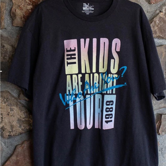 livylu Tops - Livylu The Who Neon Who Are You tour 1989 Thrifted Band T-Shirt Sz M 80’s 90 $59